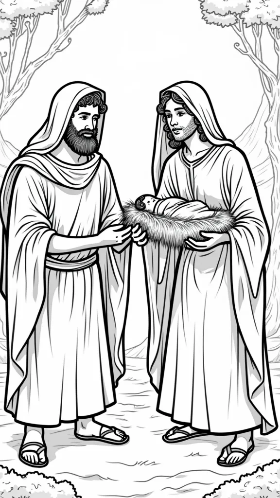 bible characters coloring pages